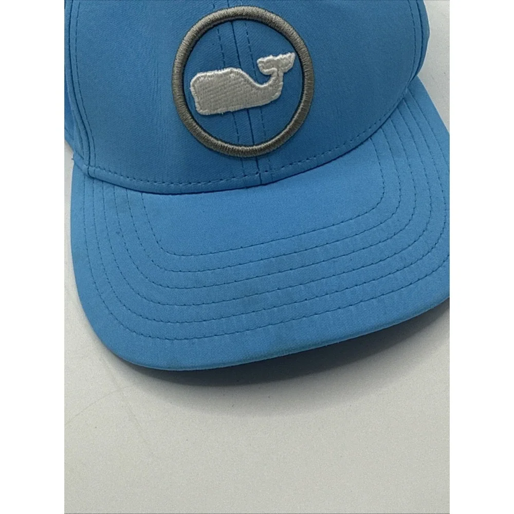 Vineyard Vines Youth Kid's Blue‎ Whale Dot Performance Snap Back Hat Cap